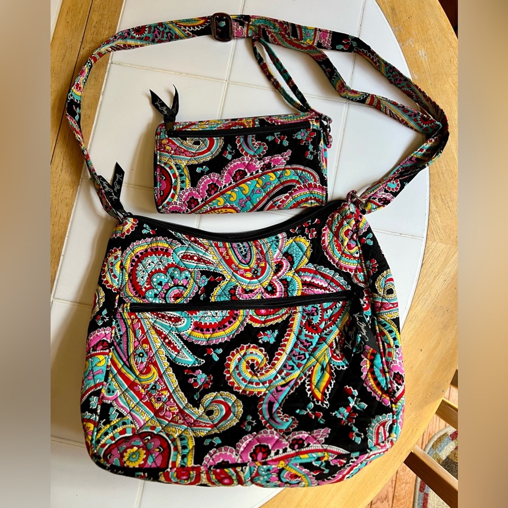 Vera Bradley Crossbody & wristlet set Parisian Paisley (2015 retired pattern)